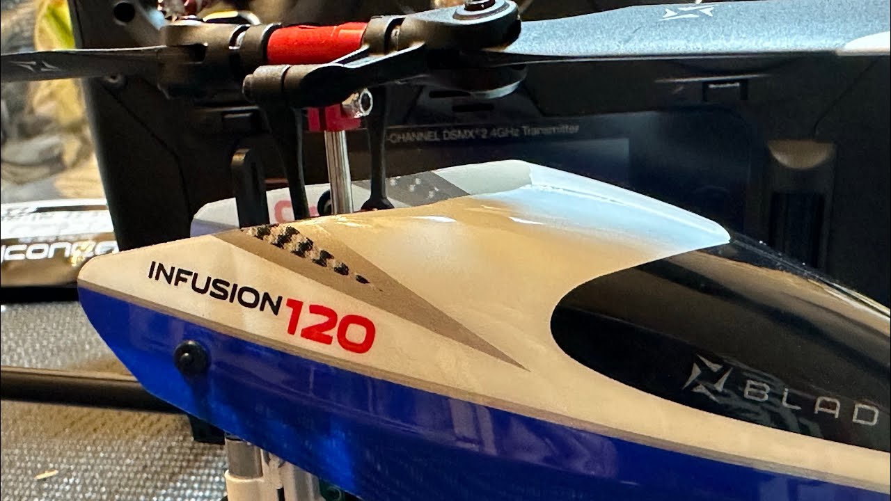 Blade Infusion 120 Helicopter flight and my personal settings for advanced flight. #horizonhobby
