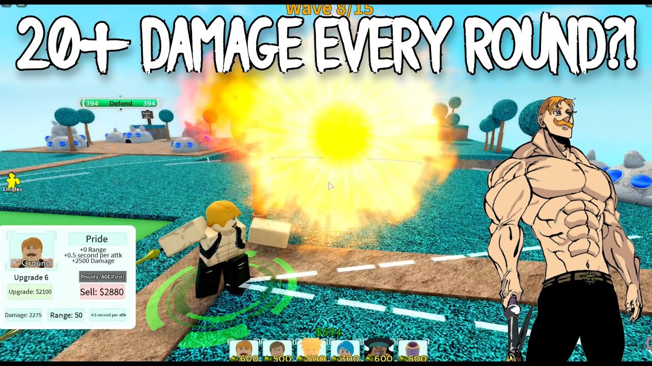 5  Star Escanor Showcase on All Star Tower Defense