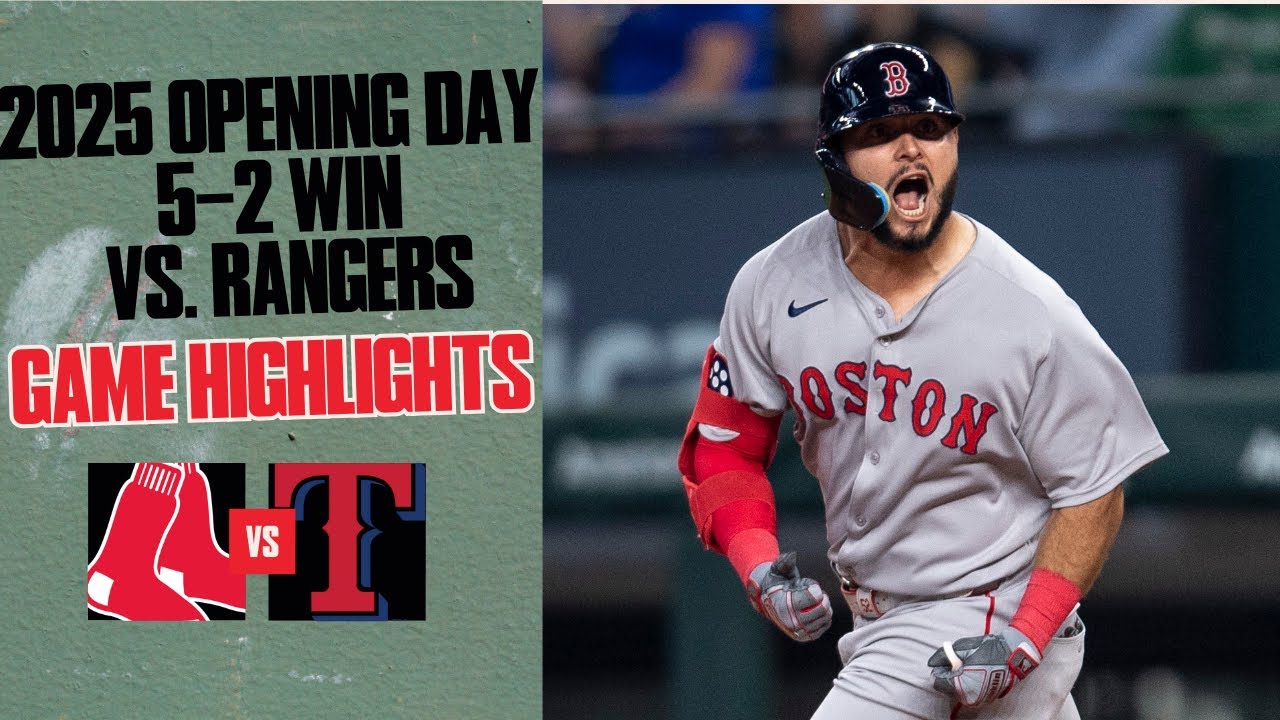FULL HIGHLIGHTS: Red Sox Win 2025 Season Opener vs. Rangers (3/27/25)