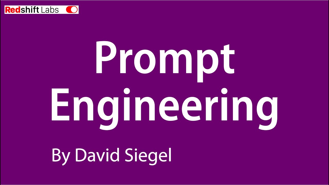 AI prompt class by David Siegel of Redshift Labs