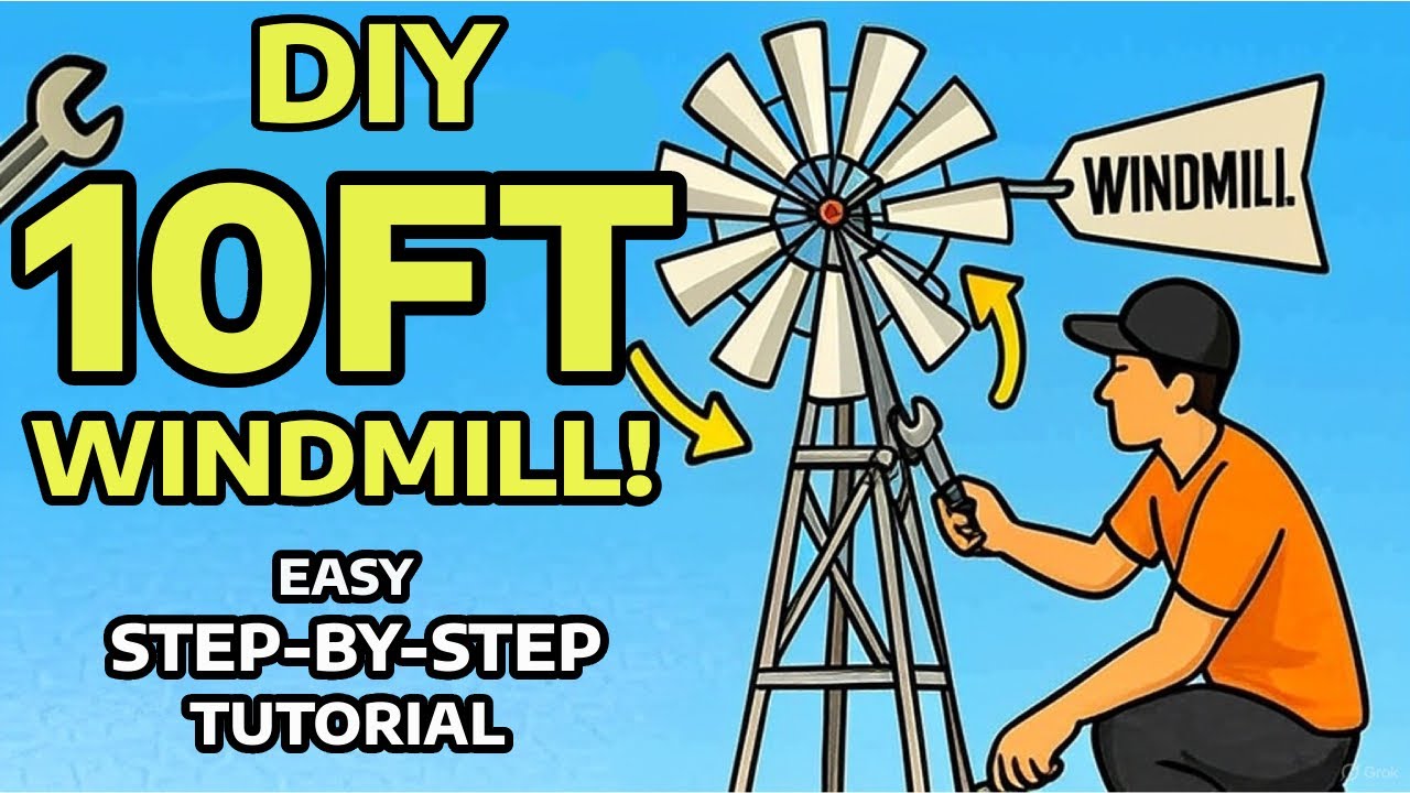 Wingard's 10ft Windmill Assembly! Full Tutorial