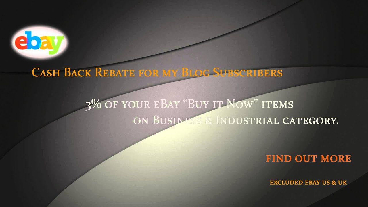 3% ebay cashback for your Tools