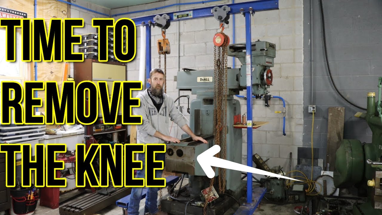 Off with the Knee of the DoAll milling machine.