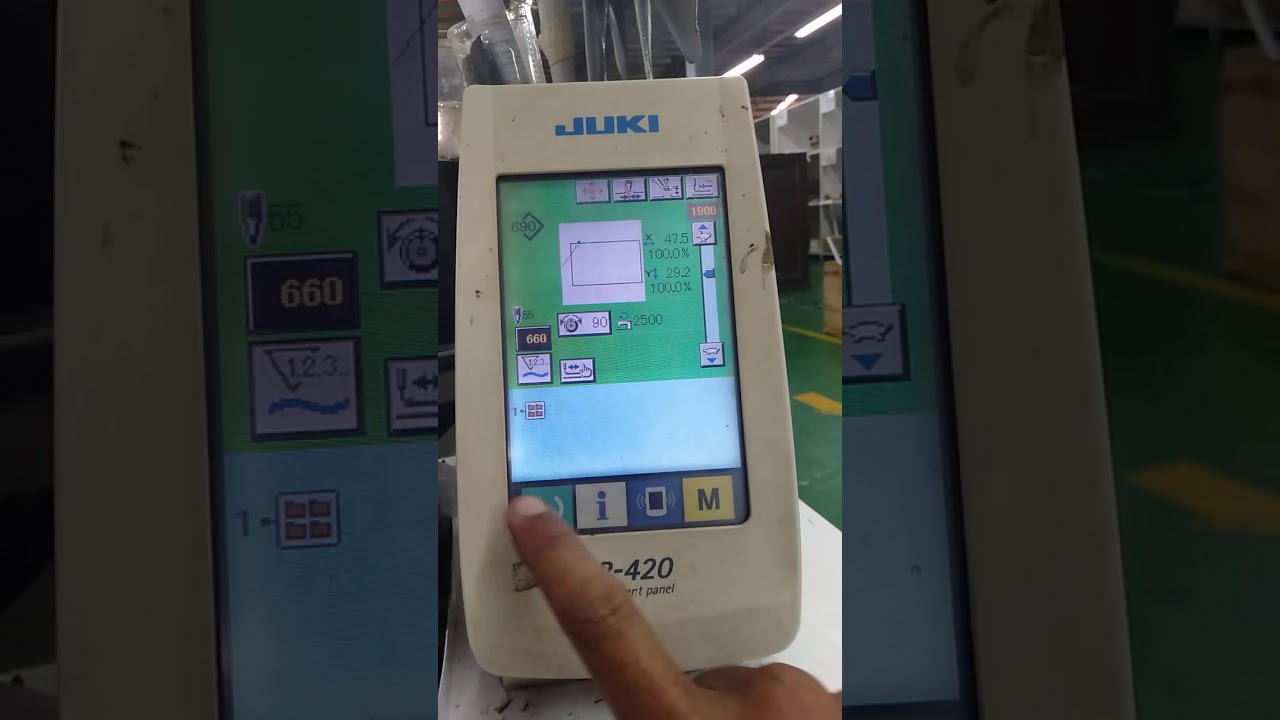 Setting juki AMS 210 EN