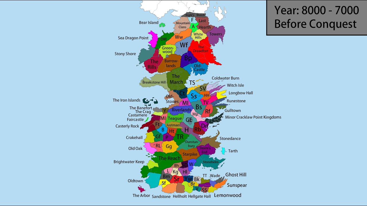 History of Westeros - A Song of Ice and Fire