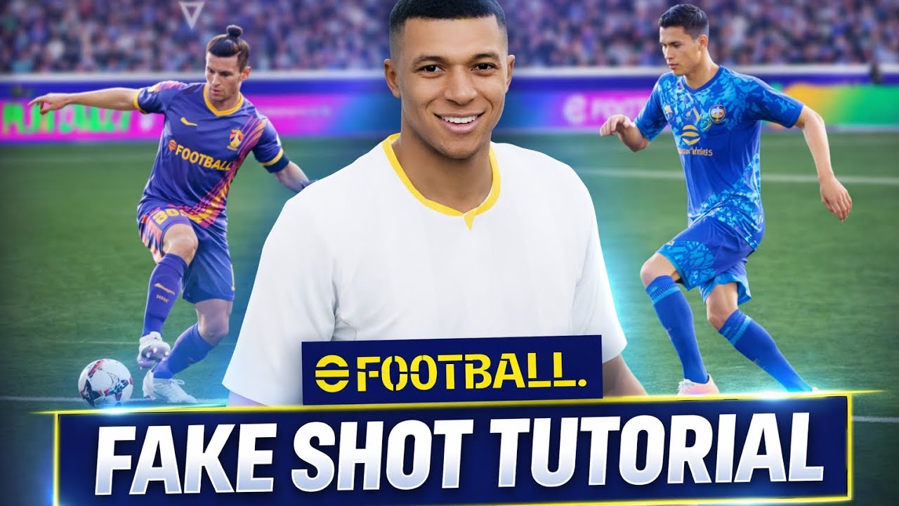 খুব সহজ🤩Fake shot and double touch tutorial #efootball #efootballbeginner 