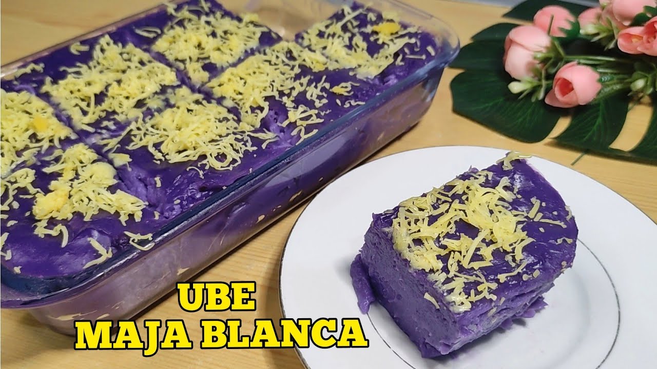 UBE MAJA BLANCA | Maja Blanca Recipe without Coconut Milk | Ube flavored Maja
