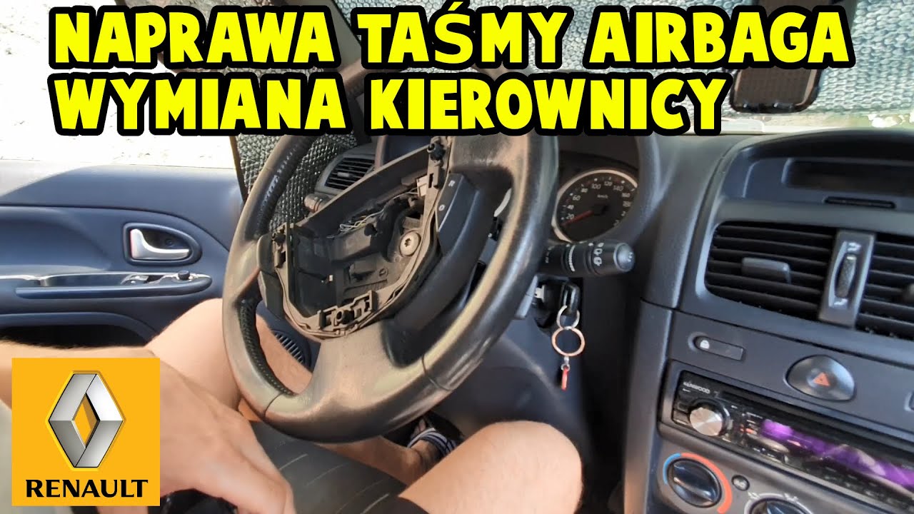 Wymiana kierownicy/poduszki naprawa taśmy Airbaga Renault Clio II/Megane/Kangoo/Scenic