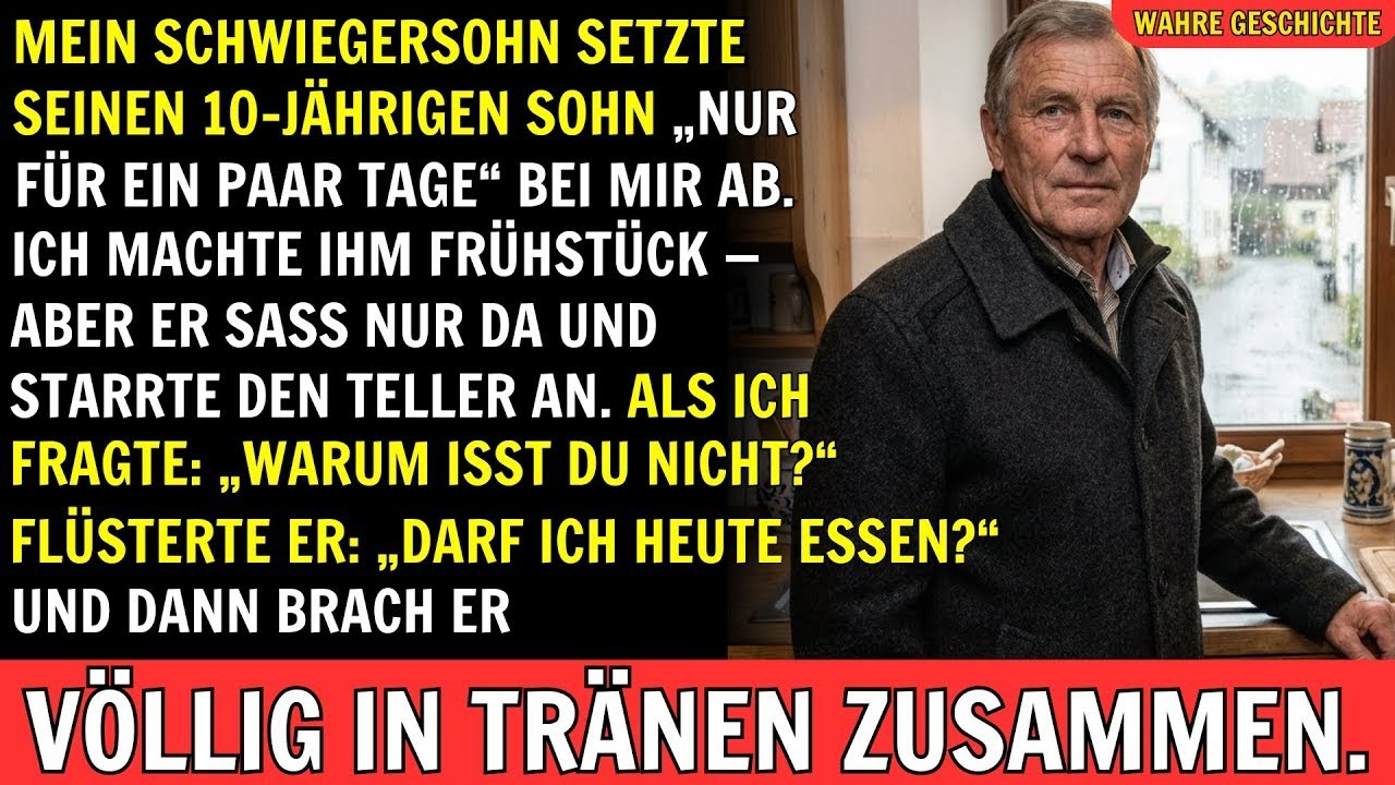 WAHRE GESCHICHTE: Mein Schwiegersohn bat mich, seinen 10-jährigen Sohn zu betreuen. Aber …