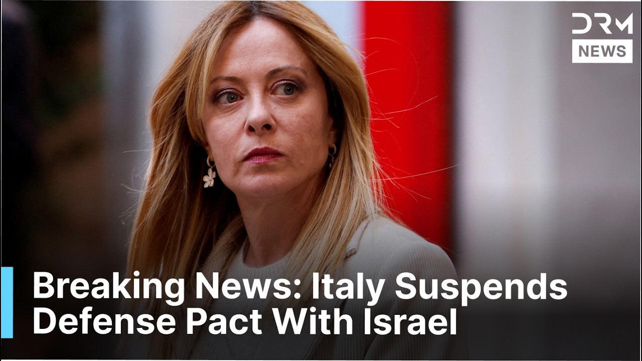JUST IN: Italian PM Giorgia Meloni Announces Italy Suspends Defense Pact With Israel | AC1F