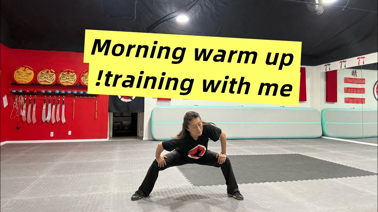 Morning warm up training with me before Taichi 
