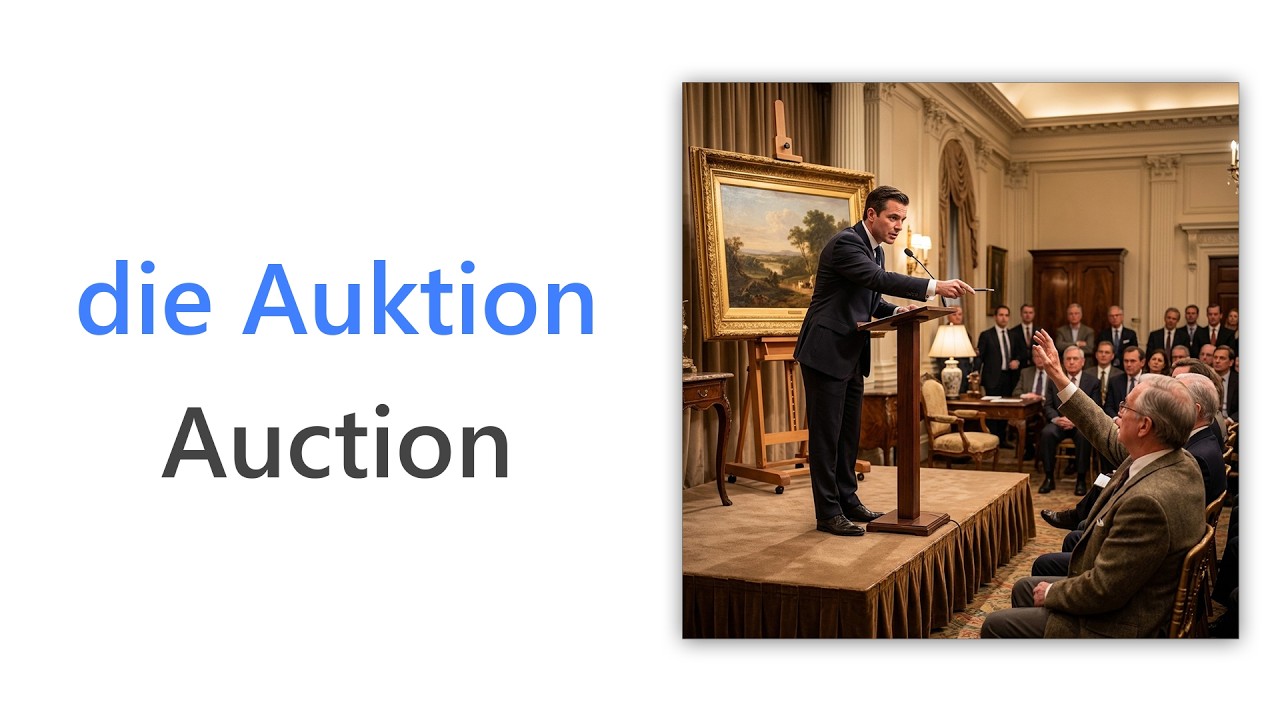 47 German Words for Auctions | B1 German Vocabulary