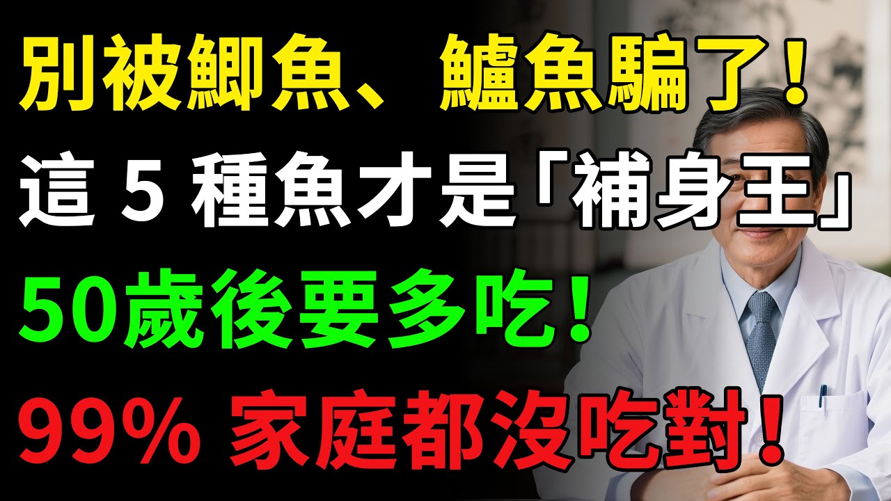 最補充的魚，不是鯽魚和鱸魚，而是這五種，健脾養胃補氣血，祛濕強身體，別再狂喝鯽魚湯！健脾養胃還祛濕，吃 1 次抵 10 次鯽魚！#健康知识 #健康飲食 #養老生活 #老年健康 #樂齡健康