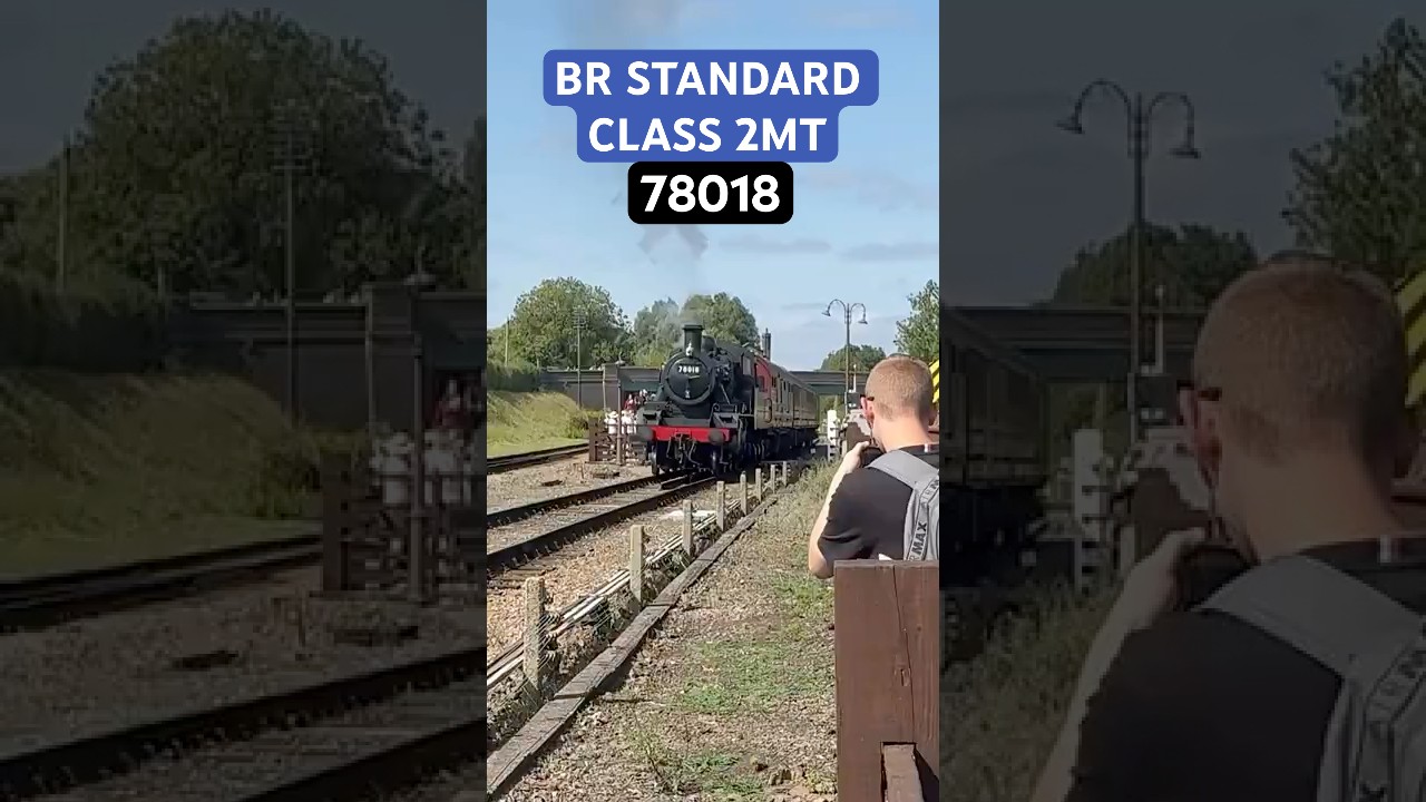 78018 powers away from Quorn and Woodhouse 17-08-25 #train #uk #steam