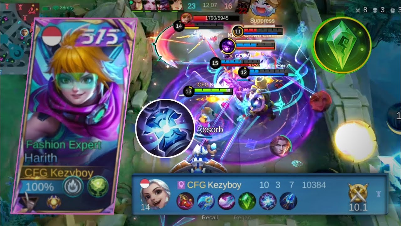 BUILD HARITH DI RANK IMORTAL, MUSUH SAMPAI KEWALAHAN LIAT HARITH BERDANGSA