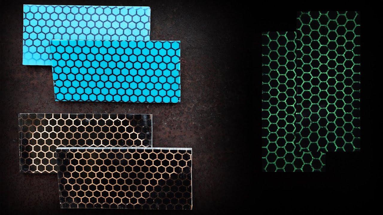Glow-In-The-Dark Hexagon Resin Scales