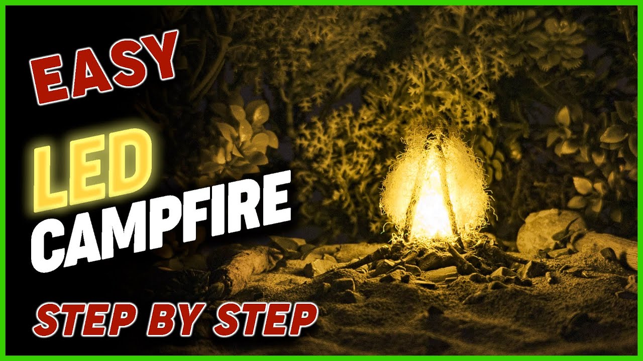 DIY Realistic Miniature LED Campfire for Diorama
