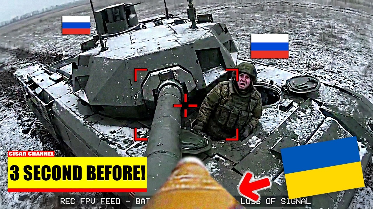 Украинский FPV-дрон уничтожил российский танк стоимостью более 3 000 000 долларов! А потом случил...
