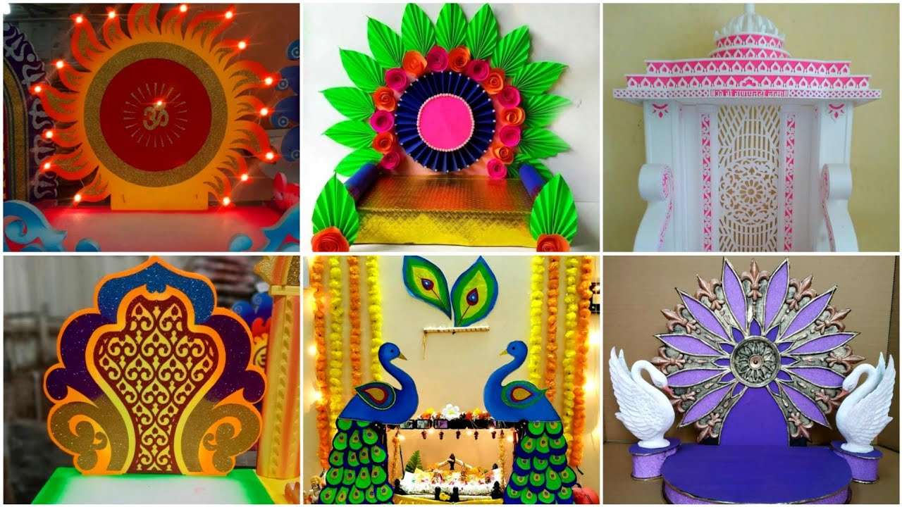Saraswati puja decoration ideas at home