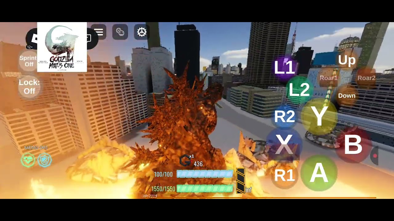 Godzilla minus one game Roblox  (Game called: Kaiju arisen) 