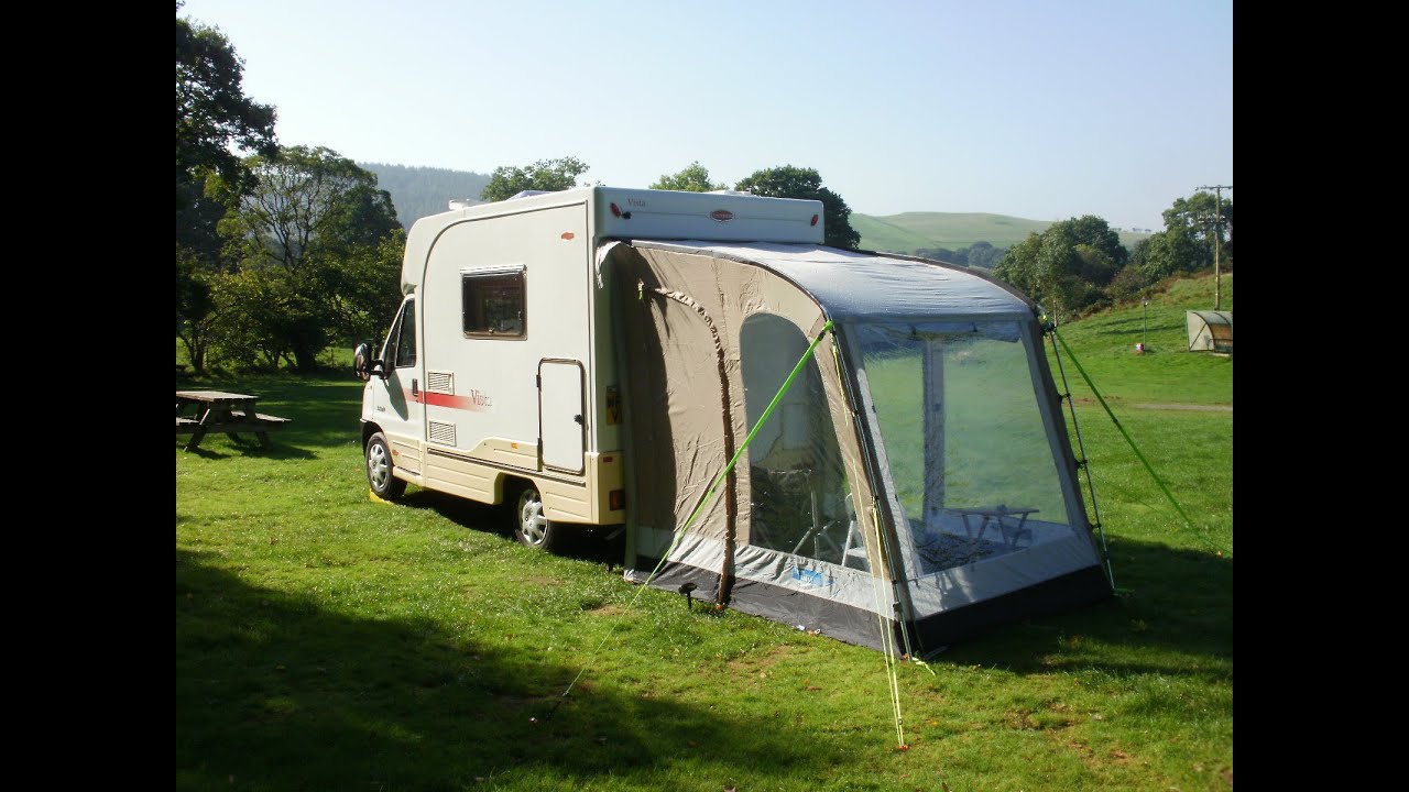 Kampa Rally 200 Porch Awning on my Peugeot Boxer Autocruise Vista