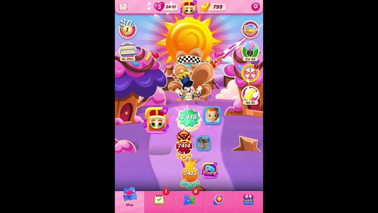 Candy Crush Saga Levels 7411-7420 || #candy #youtubeshorts #youtubevideos #ytshorts #youtube #gaming