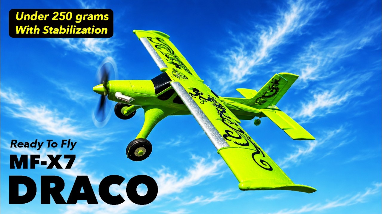 MF-X7 Draco RC Plane - Ready To Fly Under 250 grams