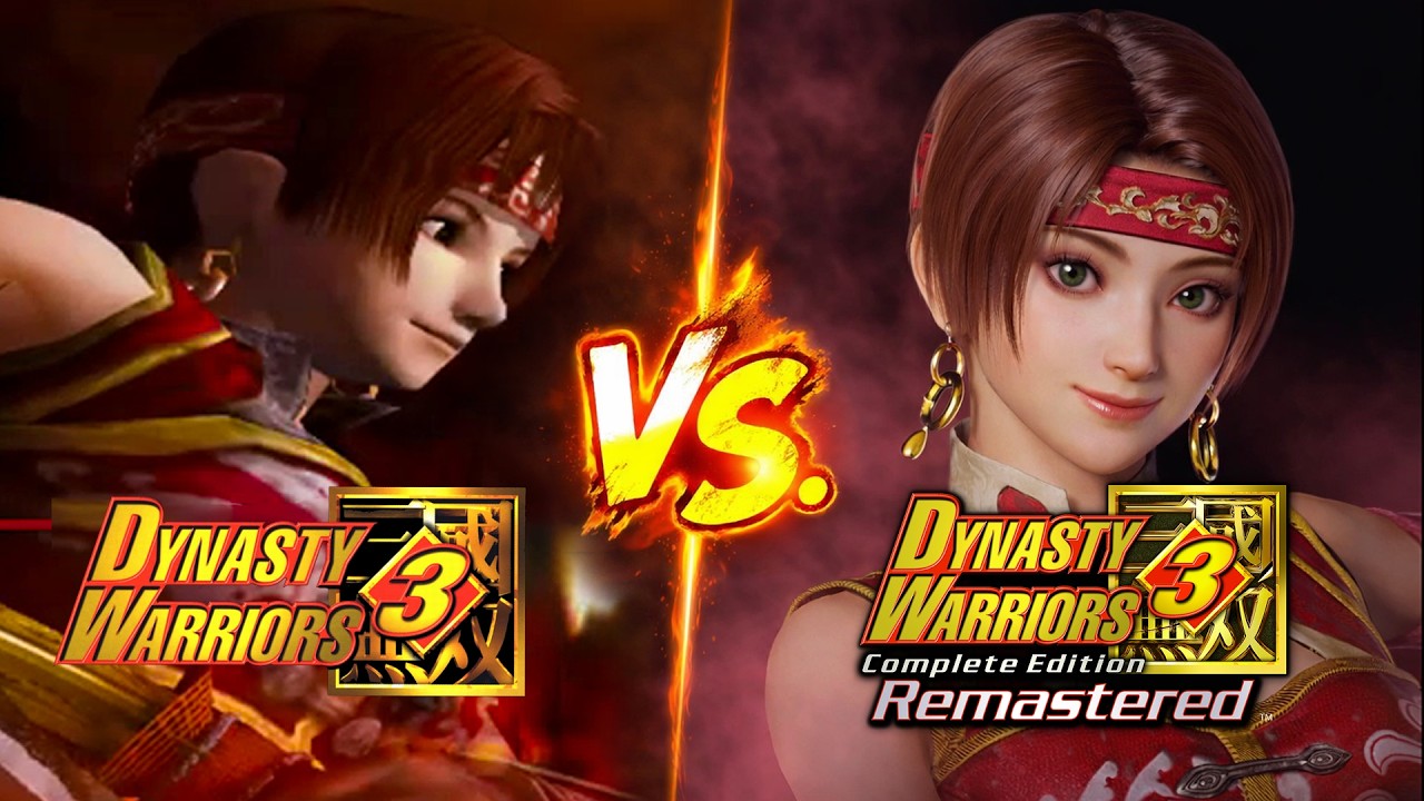 Dynasty Warriors 3 vs Remastered &ndash; Graphics Comparison (Sun Shangxiang Gameplay)