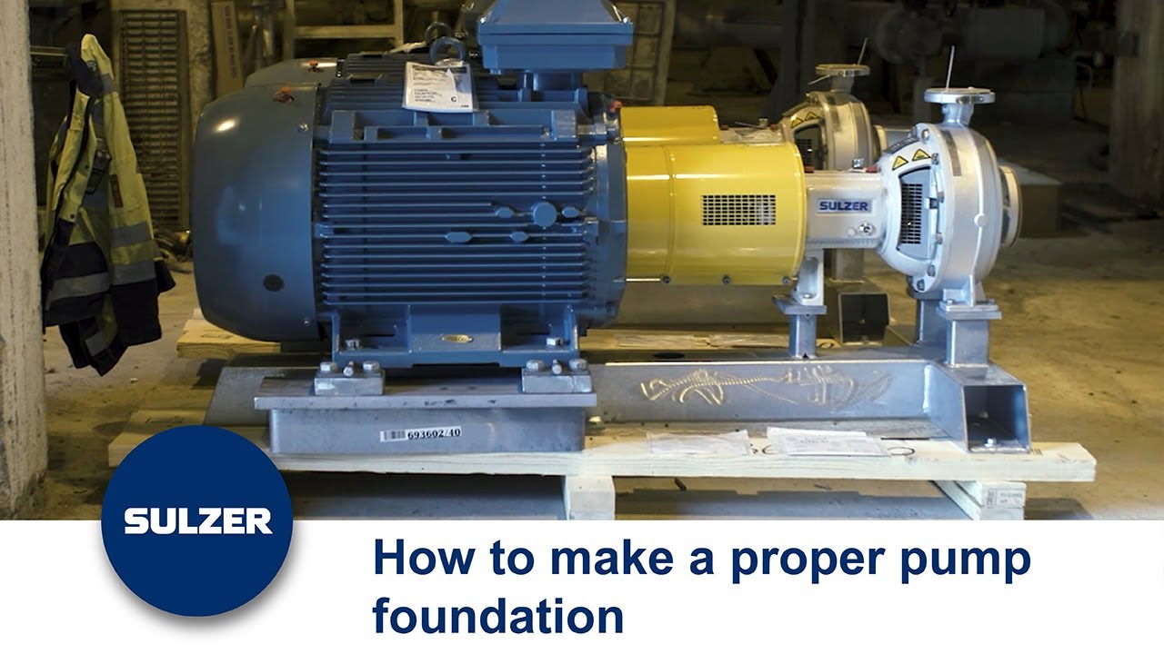 How to make a pump foundation the right way