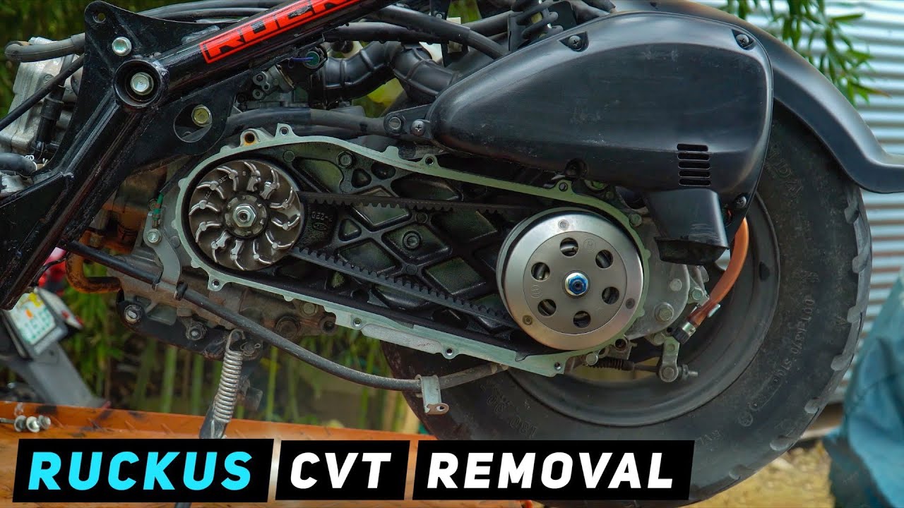 Honda Ruckus / Zoomer 50 - CVT Removal (clutch, variators, rollers, belt) Mitch's Scooter Stuff