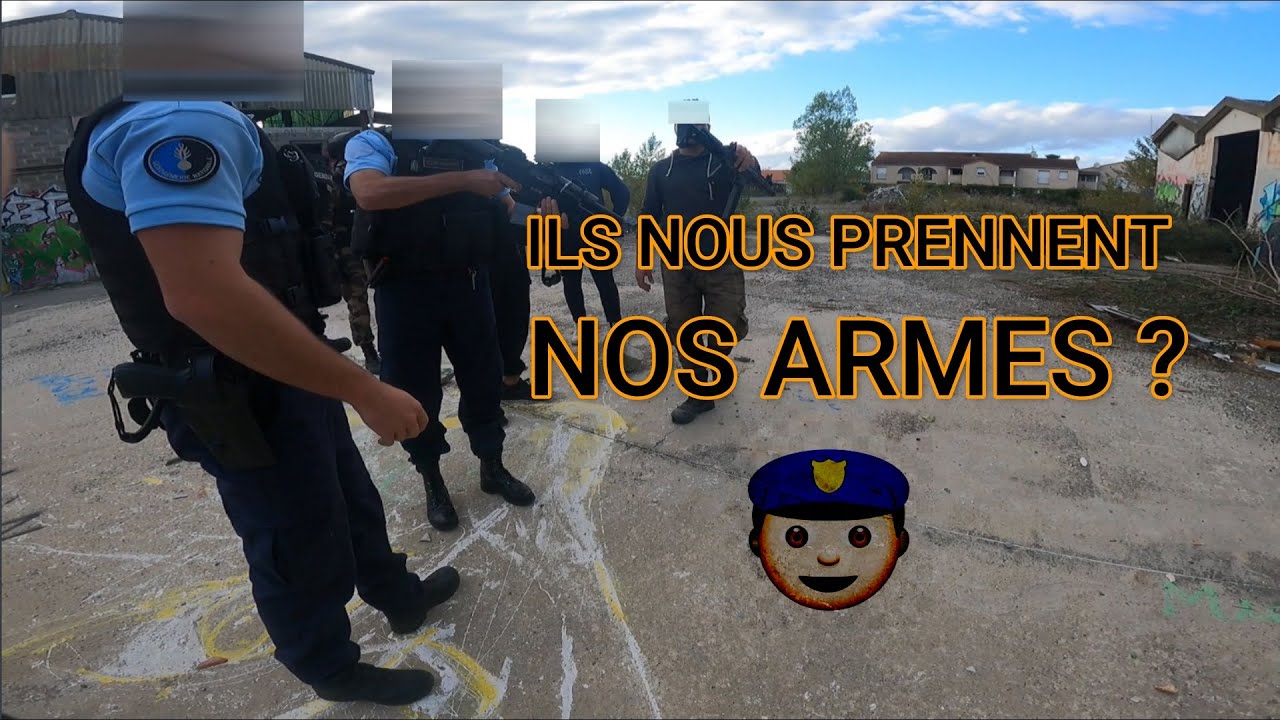 LES GENDARMES NOUS ARRETENT?!👮‍♂️ ( Airsoft Toulouse ) Usine abandonné