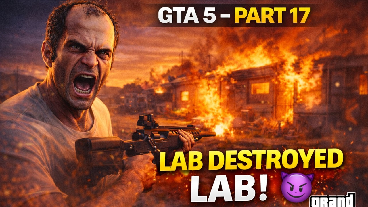 GTA 5 Part 17 – Trevor Destroys the Lab 💥 | Crystal Maze
