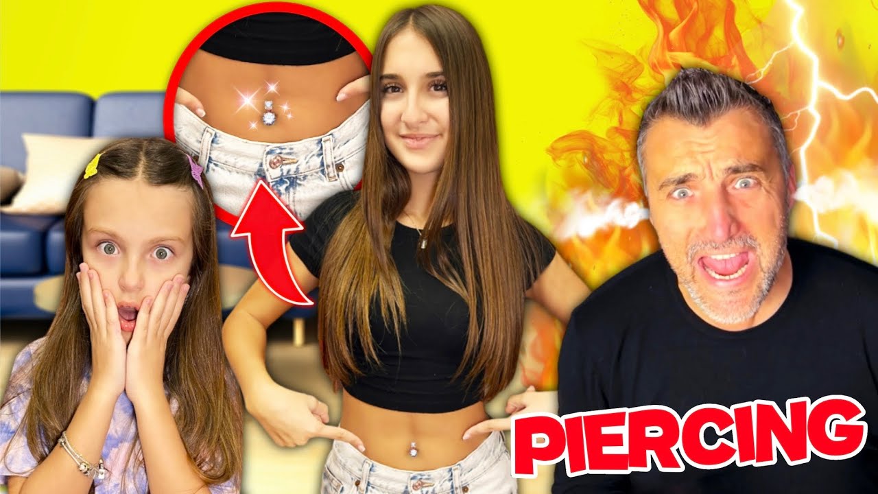 AURORA FA il PIERCING di NASCOSTO e PAPA&rsquo; SI ARRABBIA TANTISSIMO 😡