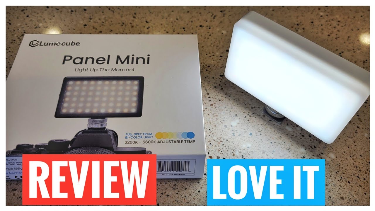 REVIEW LUME CUBE Bicolor Panel Mini LED Light DSLR Cameras Cold Shoe Video Light