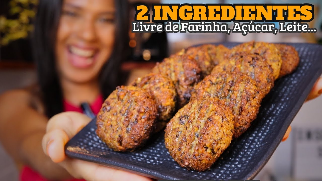 Zero Açúcar! Só 2 Ingredientes, Delícia Livre de Farinha, Leite e Ovos