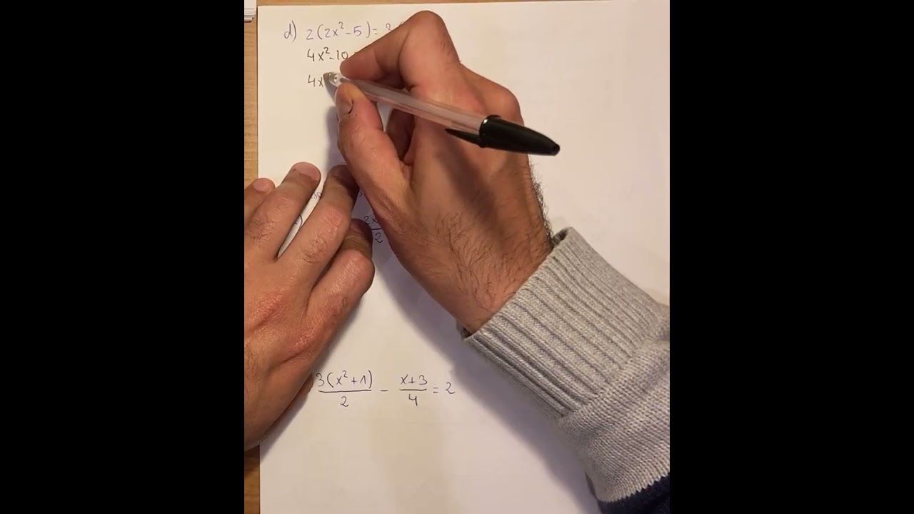 Examen de ecuaciones de 1er y 2º grado (30/1/2025). 2º de ESO