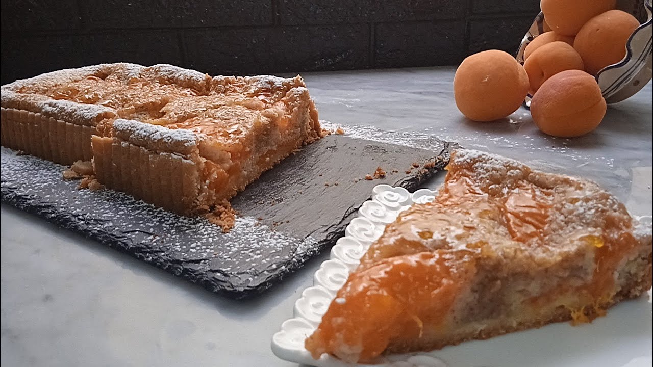 tarte aux abricotsتارت المشمش وكريمة اللوز من اسهل ما يكون