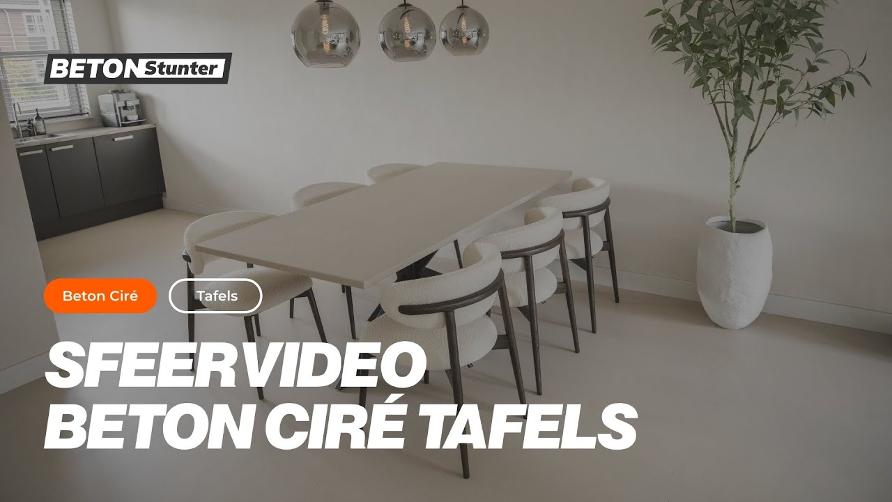 Beton Cir&eacute; Tafels | Handgemaakt | Krasbestendig | Betonstunter