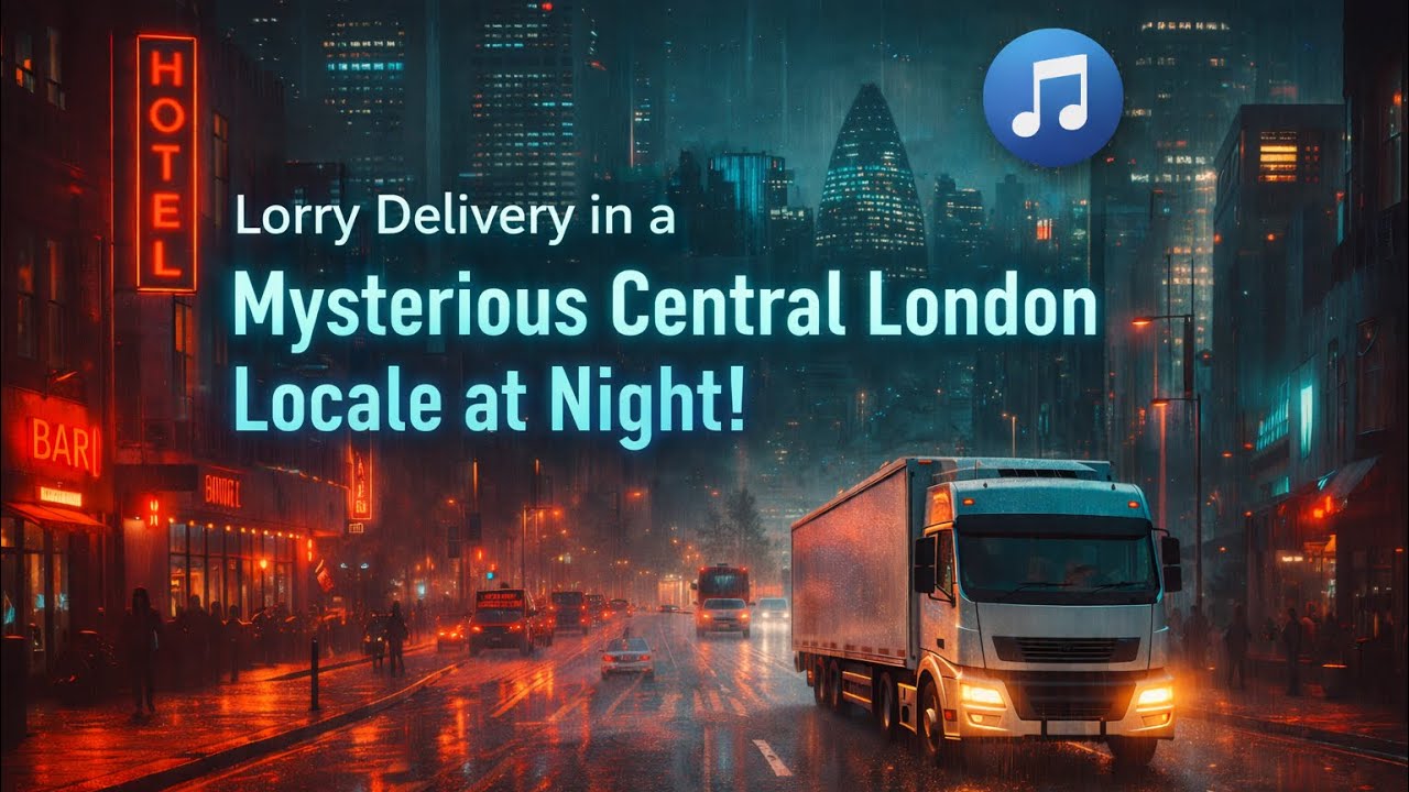 Lorry Delivery in a Mysterious Central London Locale at Night!