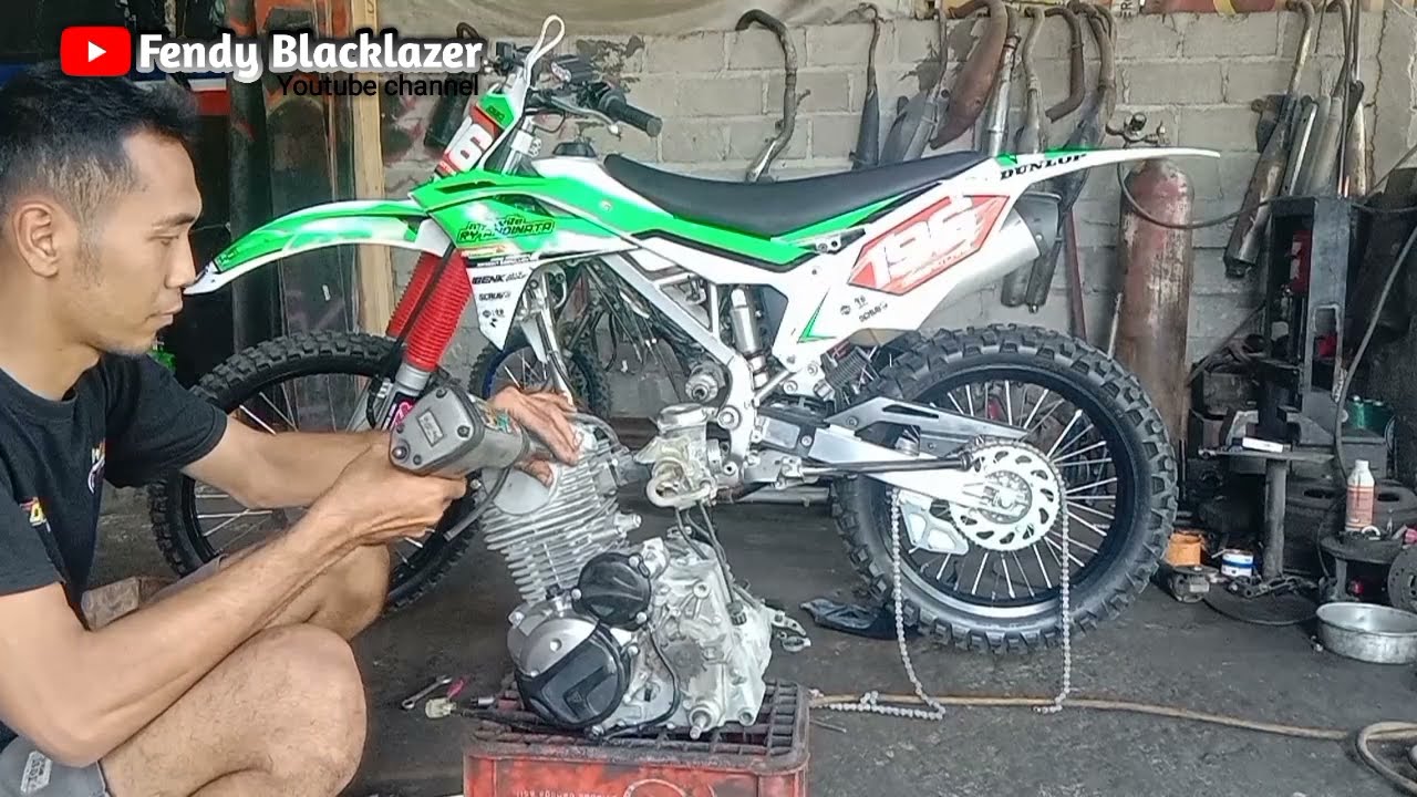 MODIF MESIN KLX PISTON 68MM FULL BRT DARI AWAL SAMPAI AKHIR PART 1