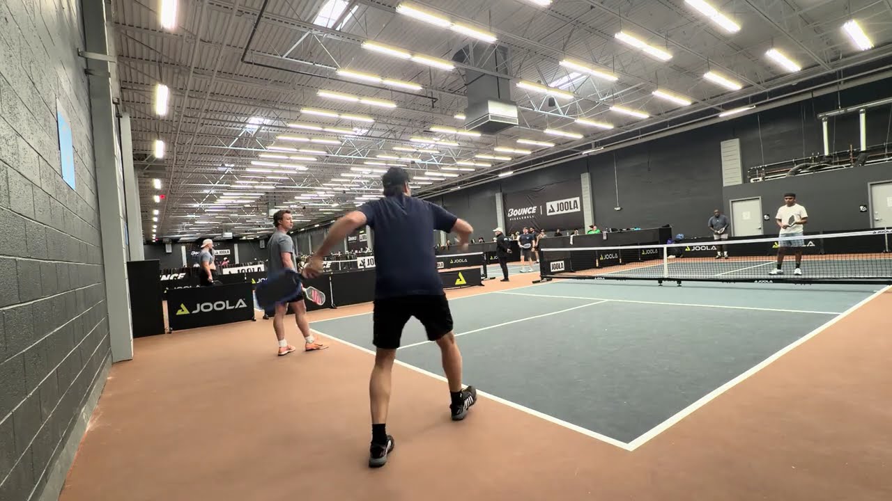 Beating Hard Bangers w/ Dinks. 4.5 Men's Doubles Tournament Pickleball. Bounce Philadelphia. Game 3