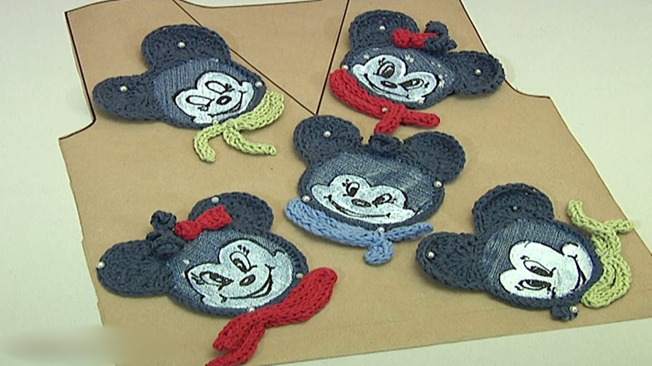 Crochet Minnie Mouse Applique/ Crochet For Baby Kids Adult/Crochet Pattern