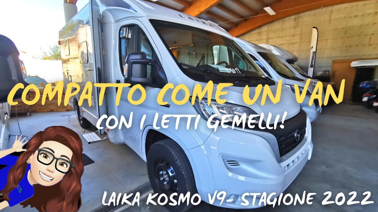 CAMPER SEMINTEGRALE COMPATTO CON LETTI GEMELLI - LAIKA KOSMO COMPACT V9
