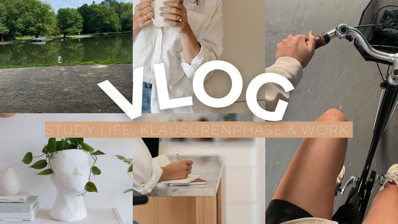 STUDY VLOG 💻 | busy exam week in my life | Zukunftsängste und Pläne | balancing uni and life