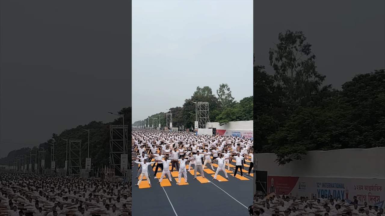 An outstanding Yoga Day programme in Kolkata!