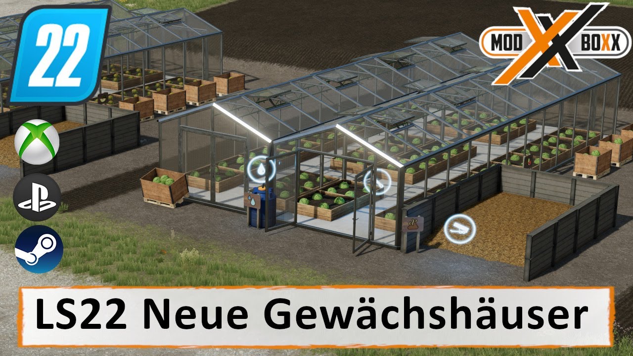 LS22 Mods | Neue Gewächshäuser | Landwirtschafts Simulator 22 |