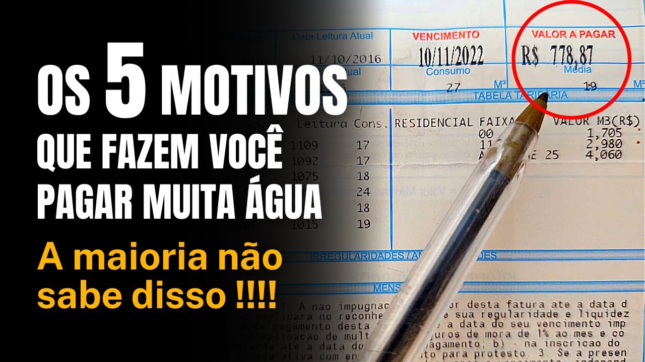 Não seja mais enganado na ÁGUA | Pare de pagar muita água!