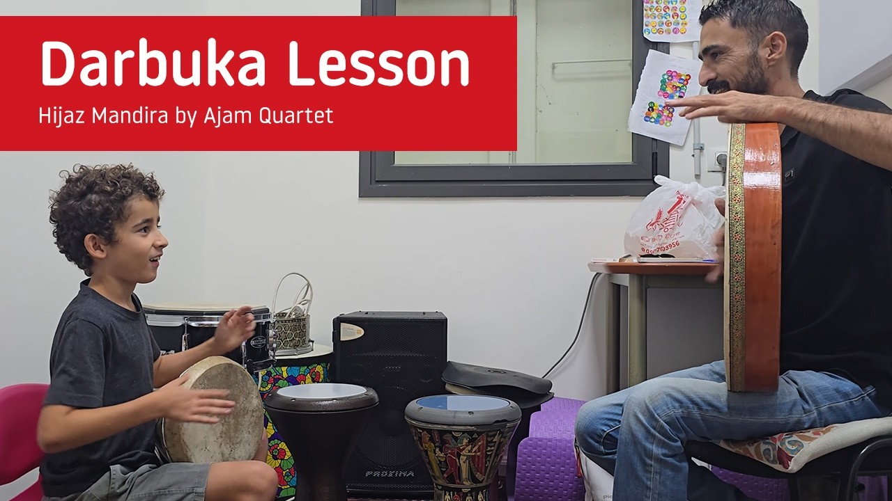 Darbuka Lesson — A Beautiful Connection Between Teacher and Student 🥁🎶