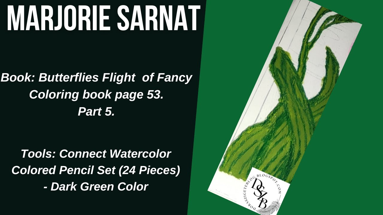 Marjorie Sarnat Butterflies Flights of Fancy Coloring Book Page 53 (Part 5)