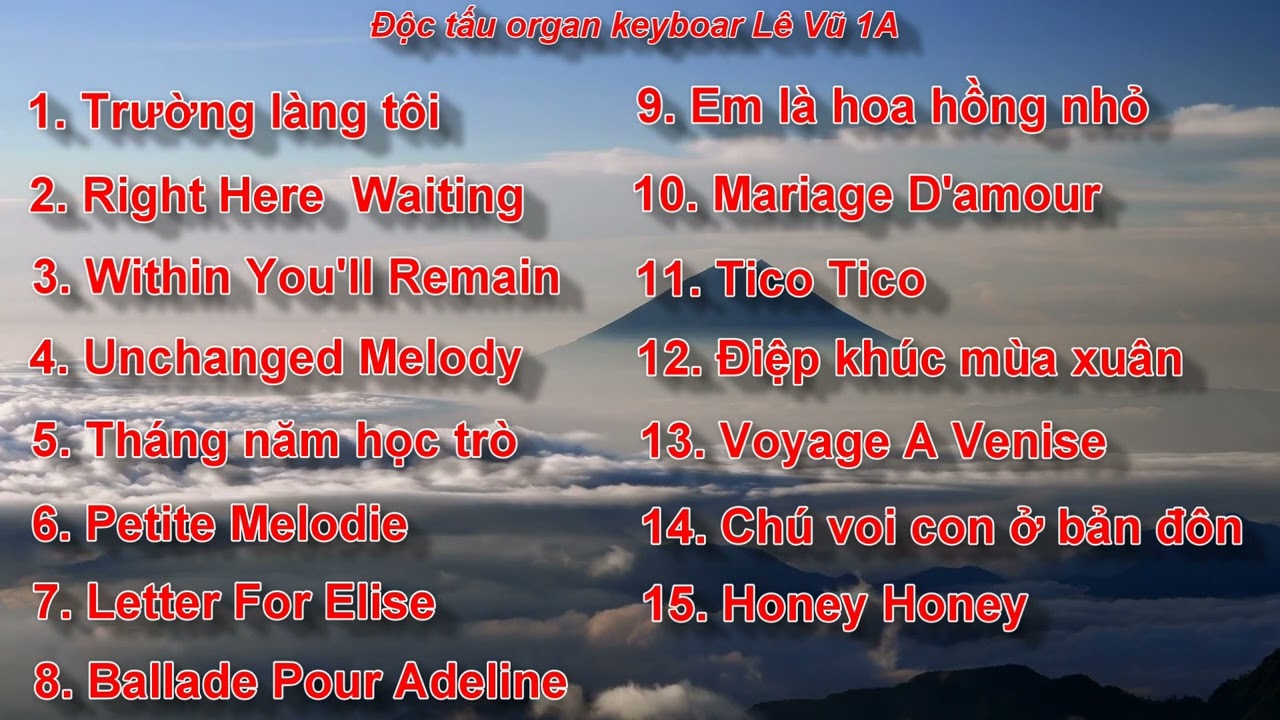 Độc tấu organ keyboar Lê Vũ 1A